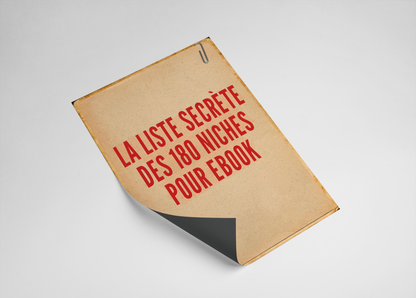 Liste Secrète des 180 Niches Rentables